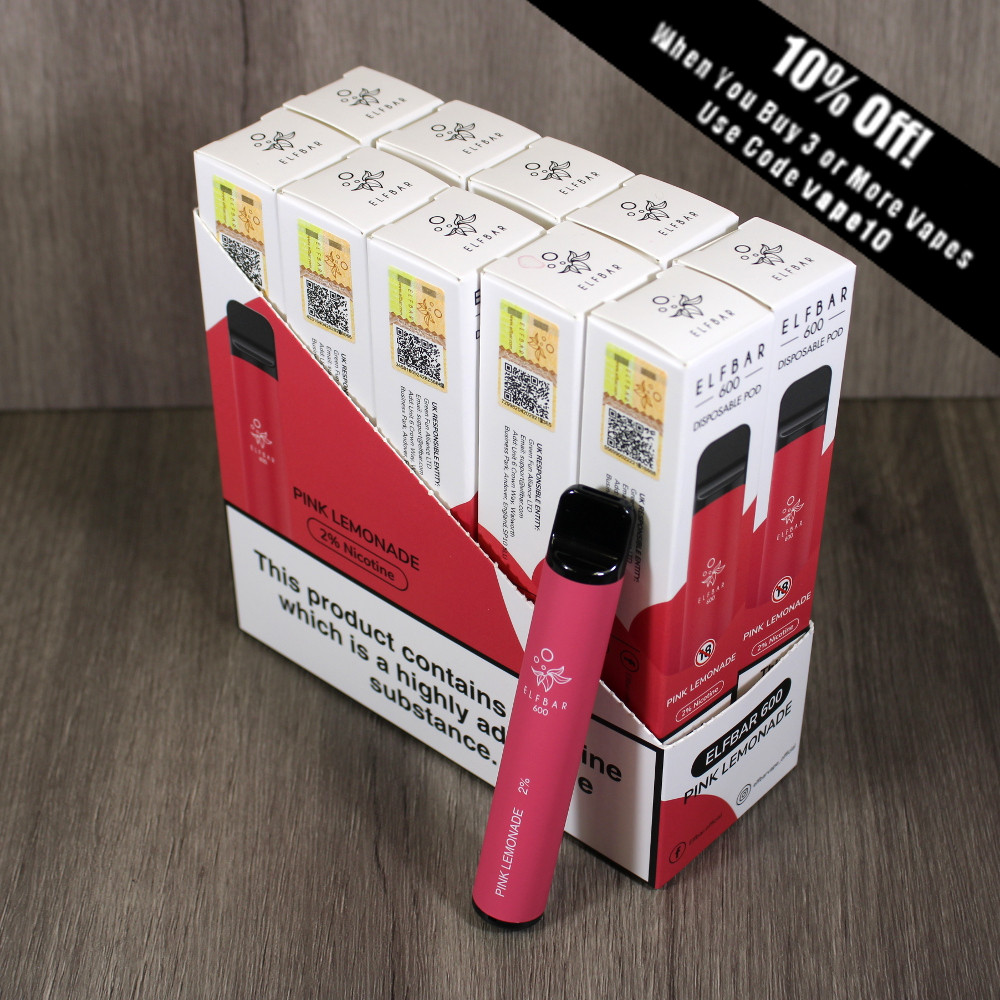 Elf Bar 600 Disposable Vape Bar - Pink Lemonade