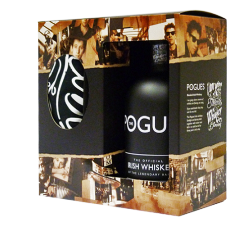 Pogues Irish Whiskey Gift Pack - 70cl Bottle with T-Shirt