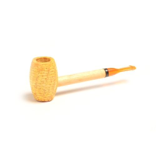 Corn Cob Pony Express Straight Amber Stem Pipe Corn Cob Pony Express Straight Amber Stem Pipe