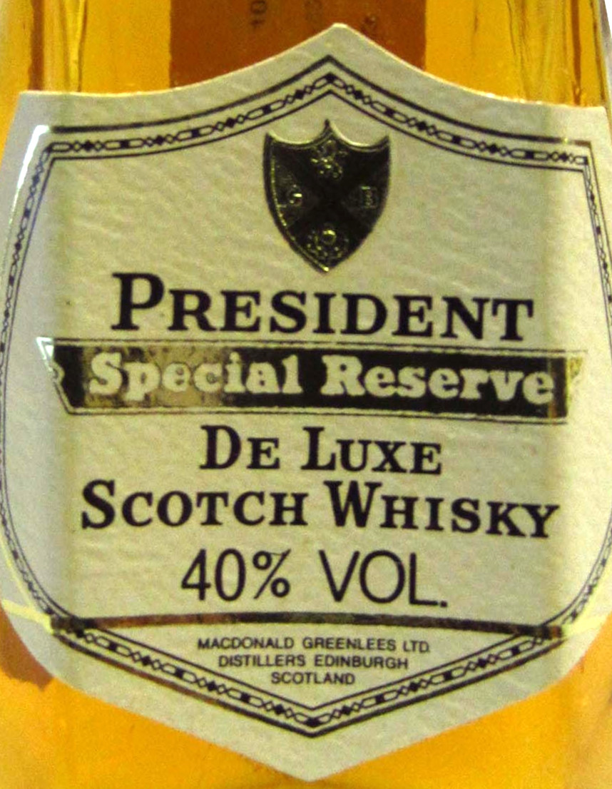 President Special Reserve Whisky Miniature - 40% 5cl