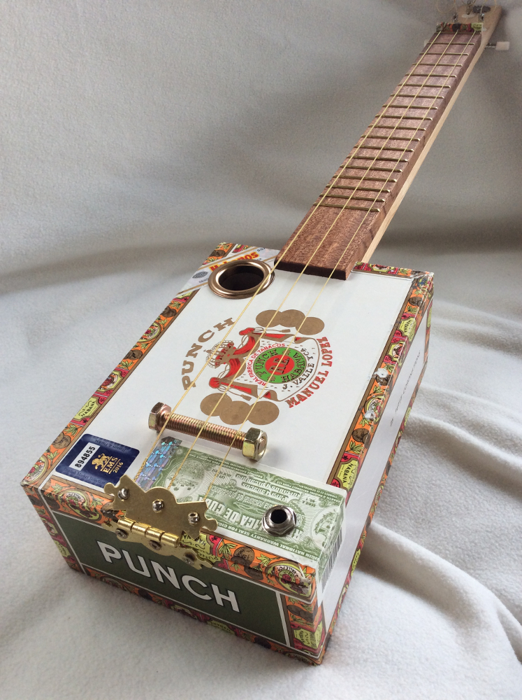 Handcrafted Punch Cigar Box Guitar