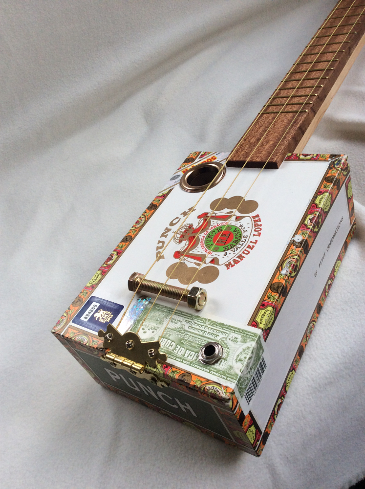Handcrafted Punch Cigar Box Guitar
