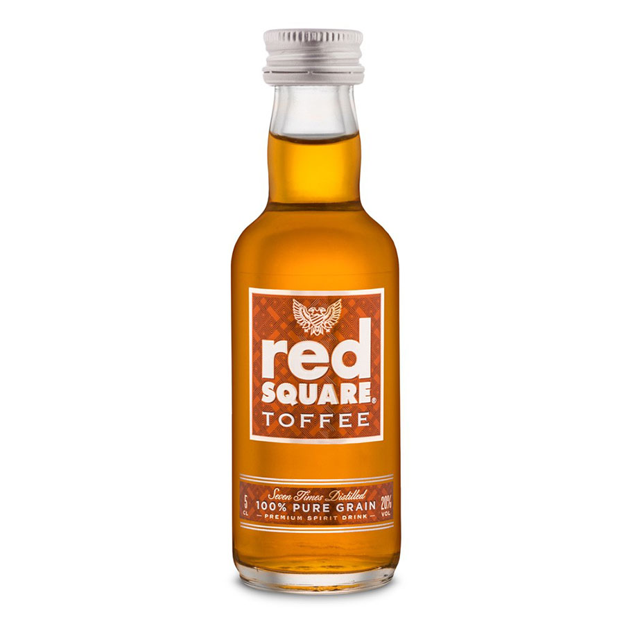 Red Square Toffee Vodka Miniature - 5cl 20%