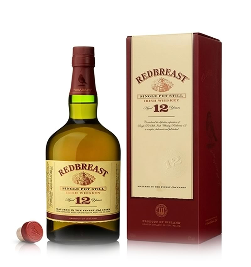 Redbreast 12 Year Old Single Pot Still Irish Whiskey - 70cl 40%