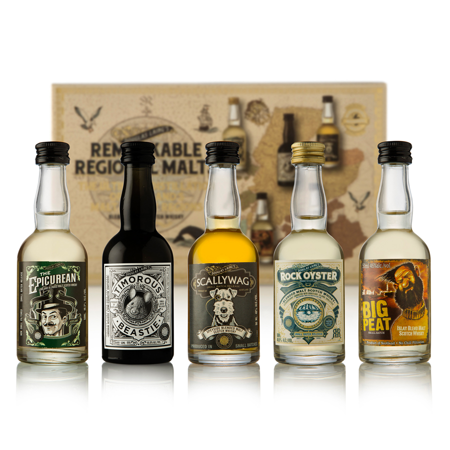 Regional Malts Miniature Whisky Gift Pack 5x5cl