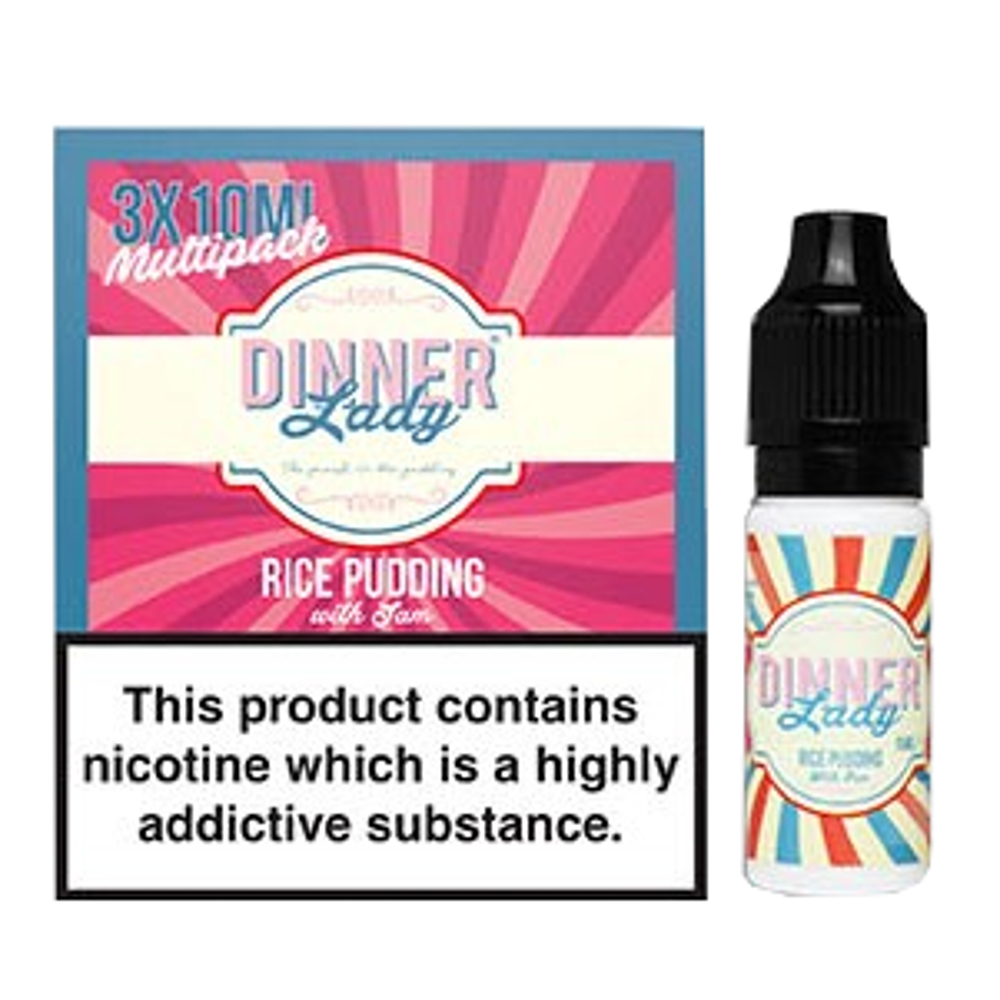 Dinner Lady Rice Pudding Vape E- Liquid 0mg 10ml