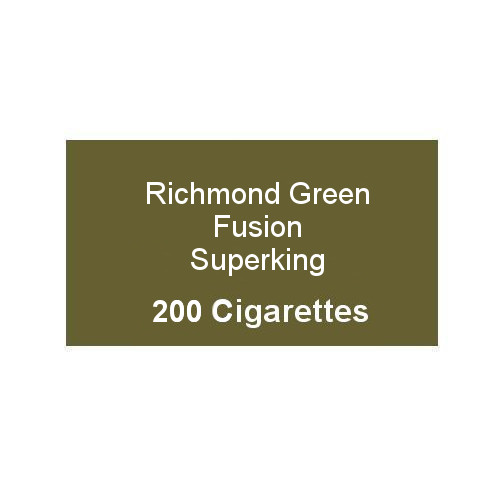 Richmond Green Fusion Superking Menthol 10 Packs of 20 cigarettes