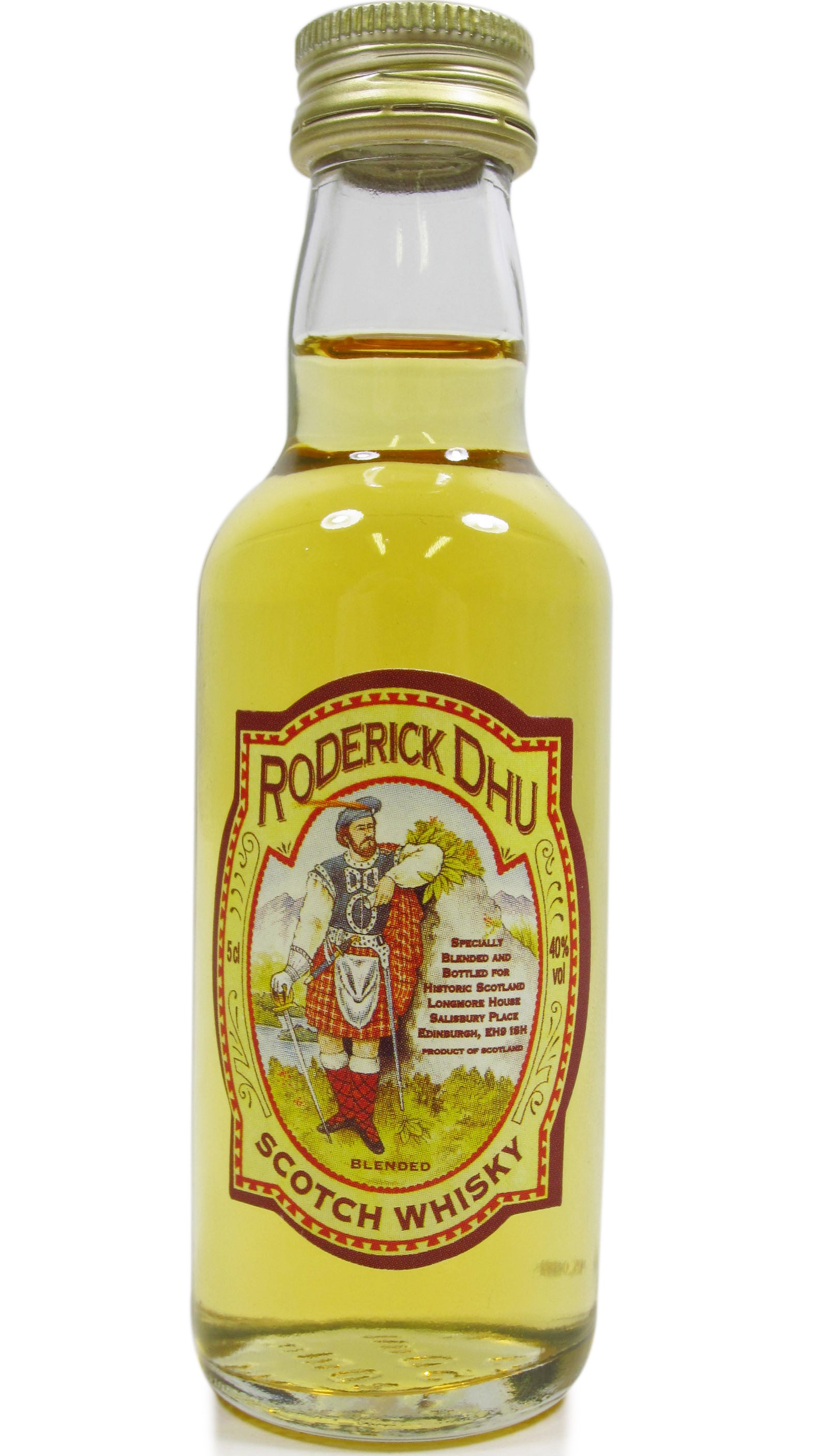 Roderick Dhu Blended Scotch Whisky Miniature - 5cl 40%