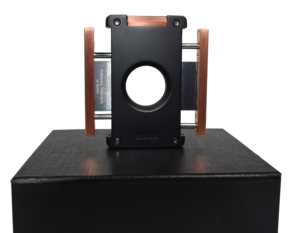 Colibri V-Cut Cigar Cutter Black & Rose Gold | JR Cigars Australia
