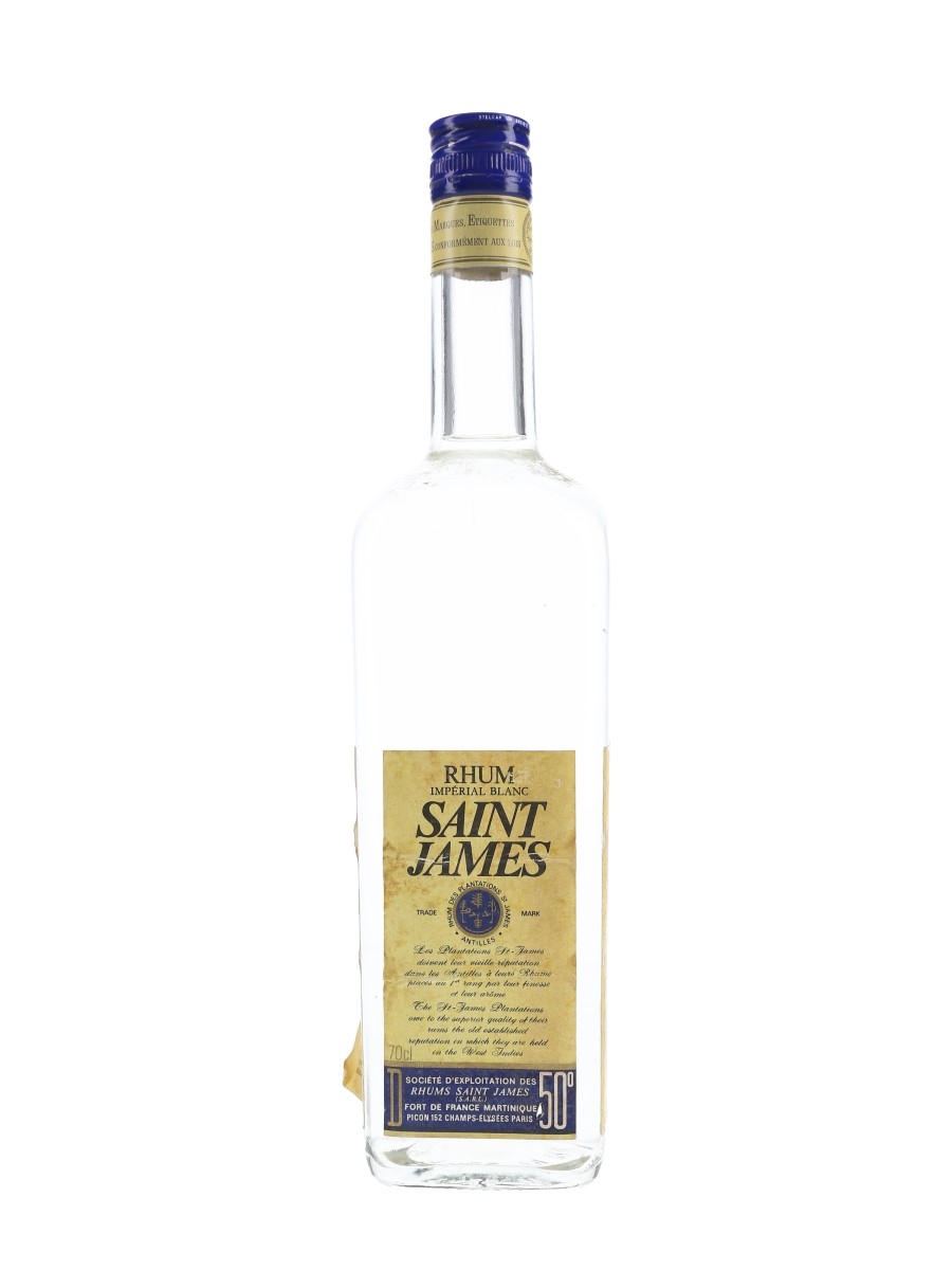 Saint James Imperial Blanc Bottled 1980s Vintage Rum - 50% 70cl