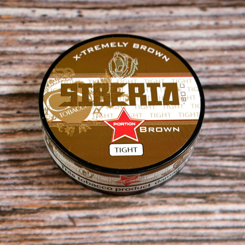 strongest chewing tobacco Siberia -80 Degrees Brown Tight Portion Slim Chewing Tobacco Bag
