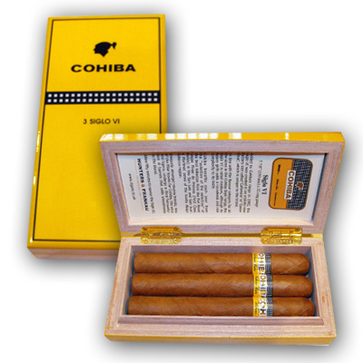 Cohiba Siglo VI Polished Cigar Gift Box - 3 cigars