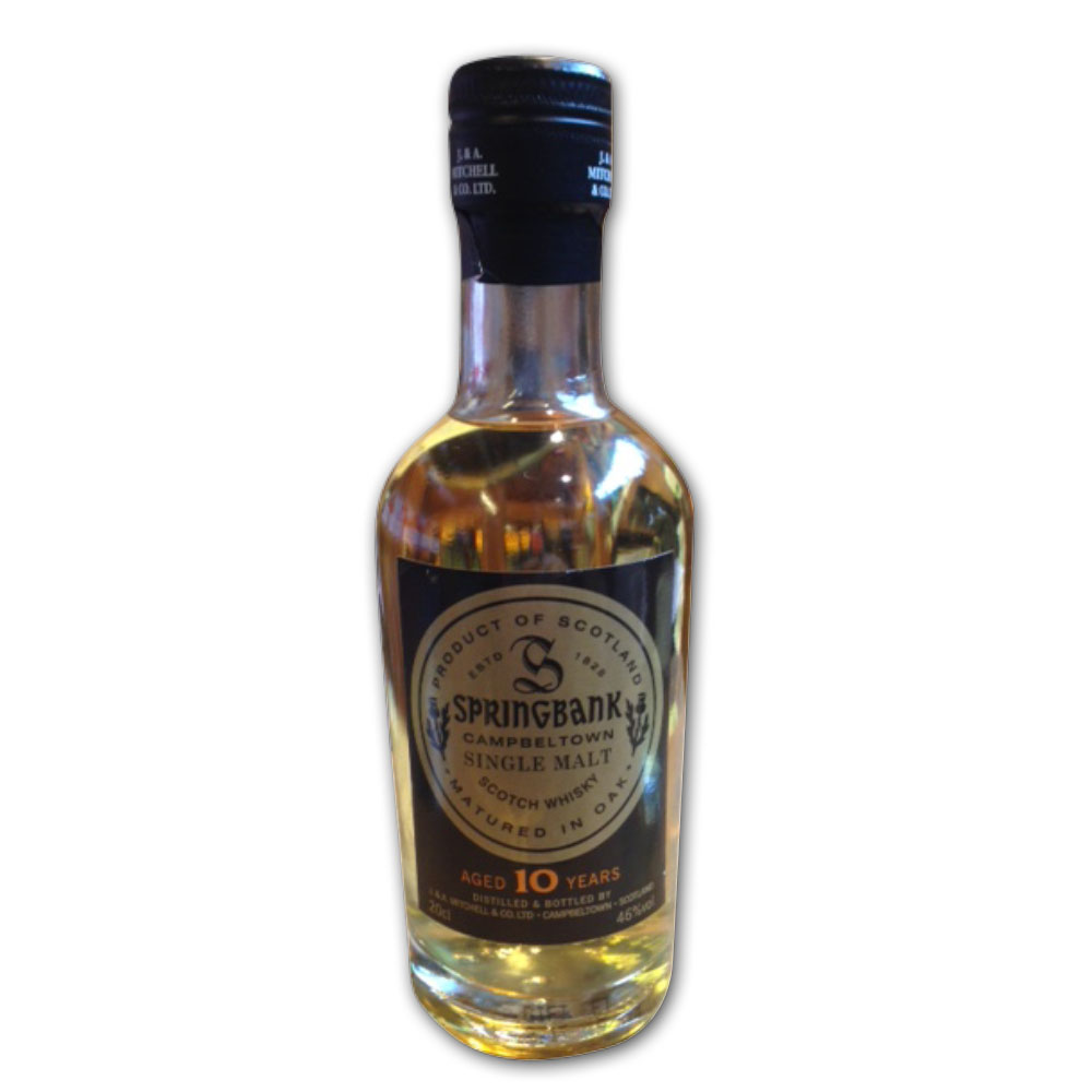 Springbank 10 Year Old Whisky - 20cl 46%