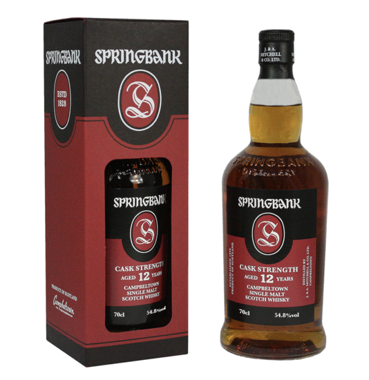 Springbank 12 Year Old Cask Strength 2018 Release Whisky - 70cl 54.8%