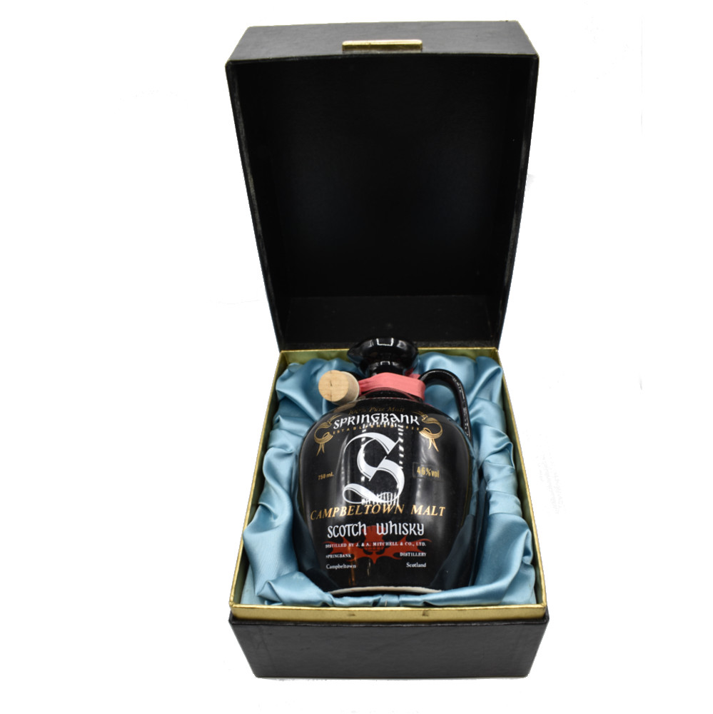 Springbank 12 Year Old Bottled 1970s Ceramic Decanter - 46% 75.7cl