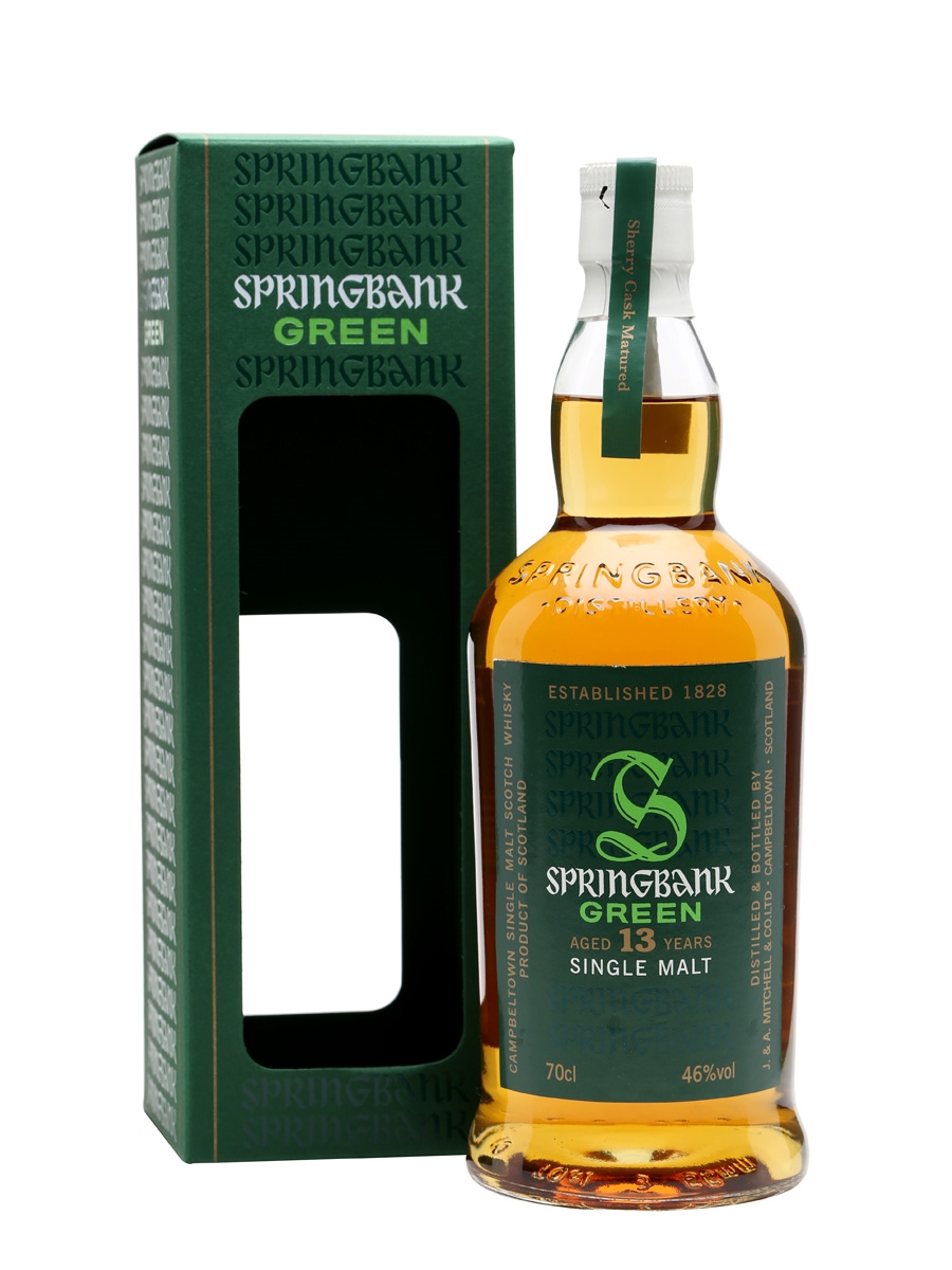 Springbank 13 Year Old Green Bottling Single Malt Whisky - 70cl 46%