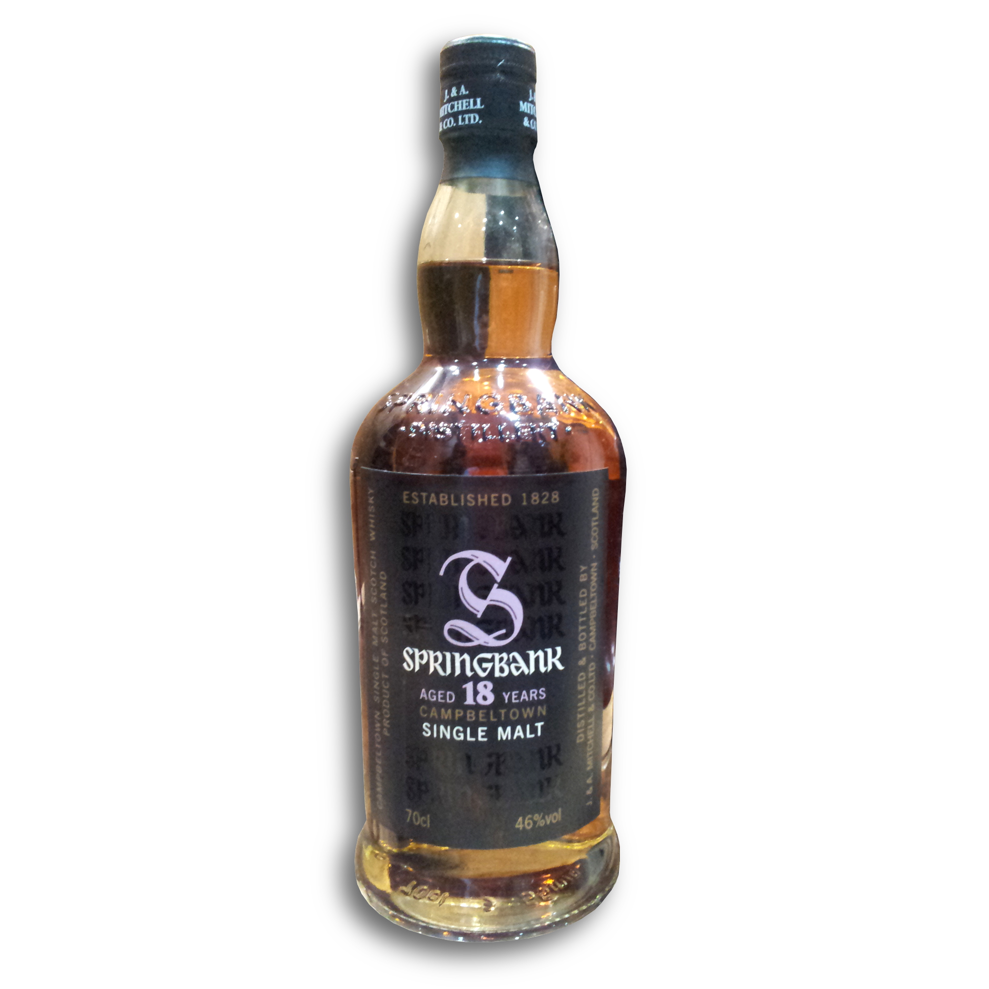 Springbank 18 Year Old Whisky - 70cl 46%