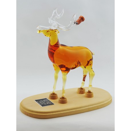 Stag Decanter on Wooden Stand Whisky Decanter - 500ml (Stylish Whisky) - 40%
