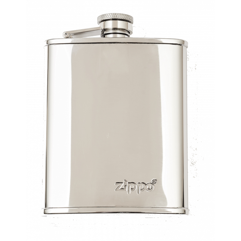 Zippo Polished 6oz Hip Flask - Stainless Steel