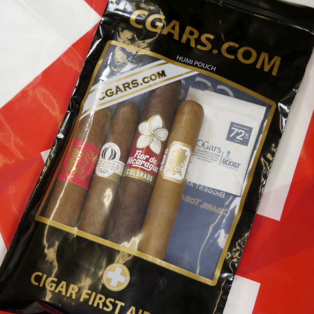 FLASH SALE - Red and White St Georges Sampler - 4 Cigars