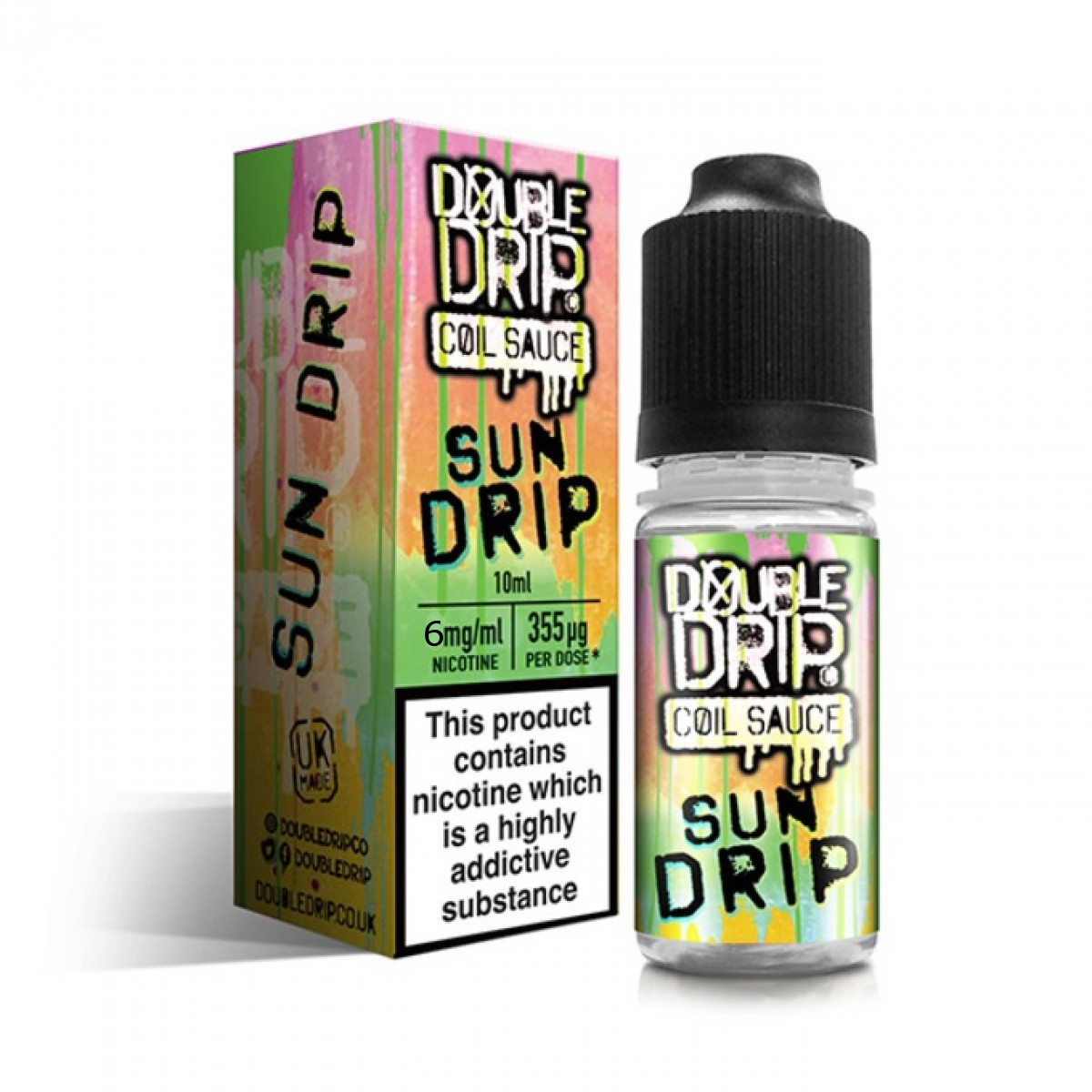 Double Drip Sun Drip Vape E- Liquid 10ml 6mg