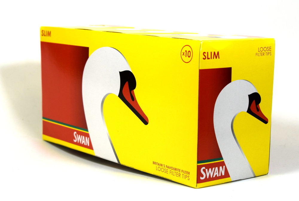Full Box of 10 packs Swan Slim Loose Filter Tips 
