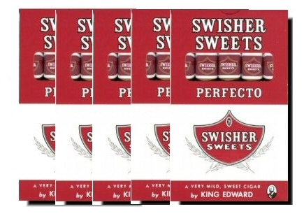 Swisher Perfecto Cigar - 5 x 5 packs (25 cigars)