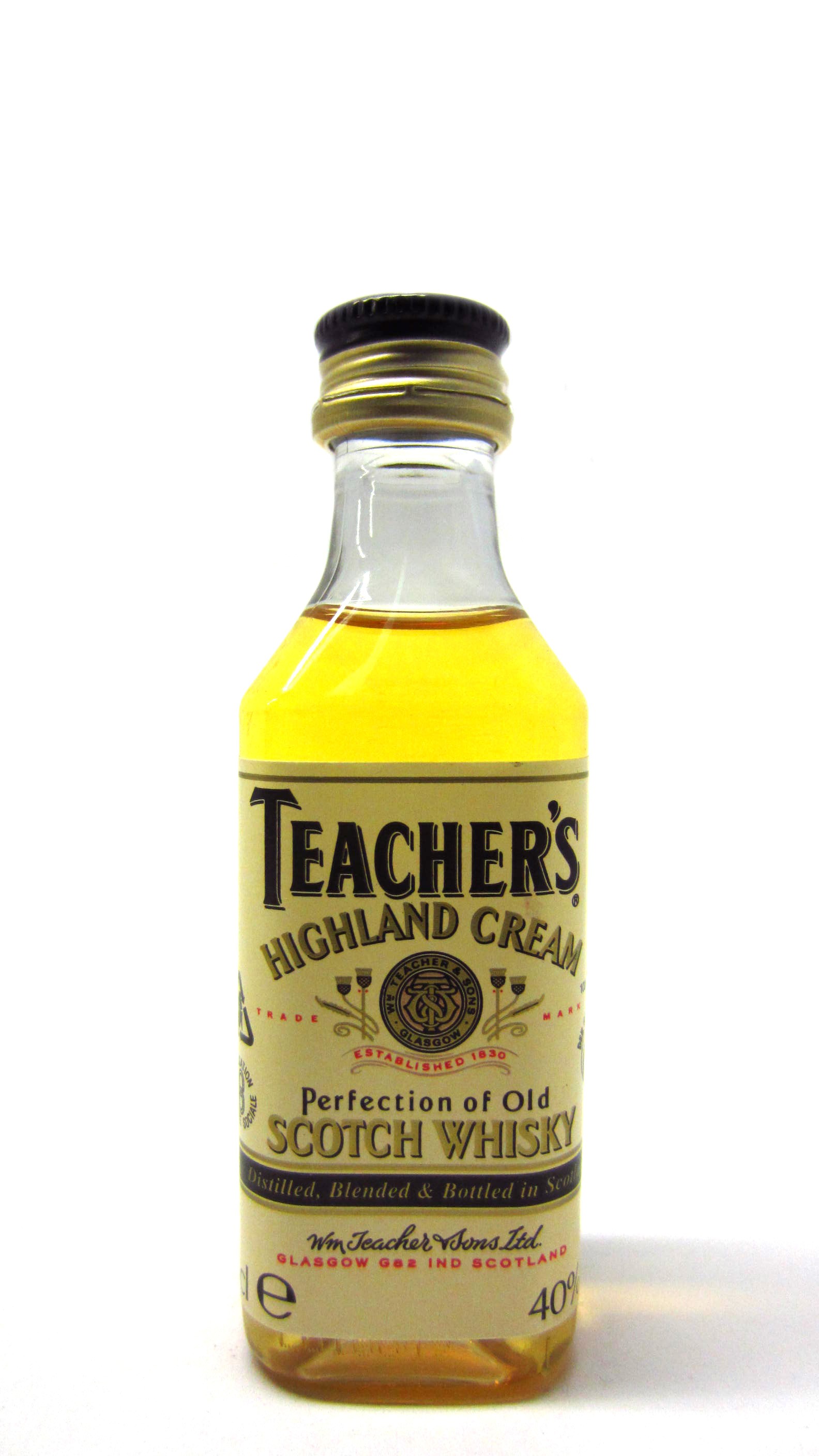 Teachers Highland Cream Blended Scotch Whisky Miniature - 5cl 40%