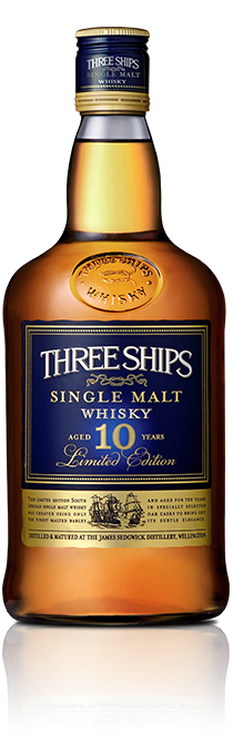 Three Ships 10 Year Old Single Malt Whisky - 75cl 43%