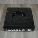 Havana Club Collection Ashtray - El Duplo Double Cigar Ashtray - Ebony Black