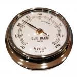 Elie Bleu Small Palladium Finish Hygrometer