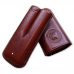 Dunhill Bulldog Cigar Case Robusto - Brown - Fits 2 Cigars