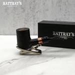 Rattrays Distillery 128 Sandblast Black 9mm Filter Fishtail Pipe (RA1356)