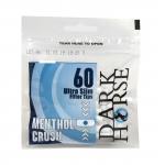 Dark Horse Ultra Slim Menthol Crush 6mm Filter Tips (60) 1 Bag