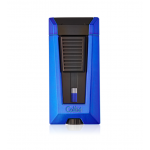 Colibri Stealth Triple Flame Lighter - Metallic Blue & Black