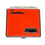 VW Campervan Motif Cigarette Case Holds 18 King Size Double Sided - Red