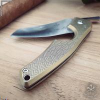 Les Fines Lames Le Petit - The Cigar Pocket Knife - Brass Leaf