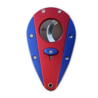 Xikar Xi 1 Cigar Cutter - Red with Blue Wings