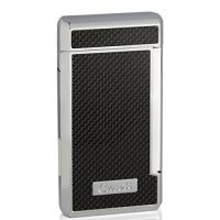 Caseti Twin Jet Lighter - Black Carbon Fibre Effect (End of Line)