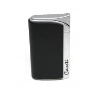 Caseti Single Jet Lighter - Black & Silver (End of Line)