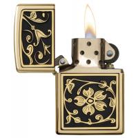 Zippo - Gold Floral Flourish - Windproof Lighter