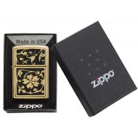 Zippo - Gold Floral Flourish - Windproof Lighter