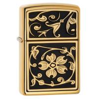 Zippo - Gold Floral Flourish - Windproof Lighter