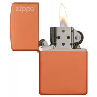 Zippo - Orange Matte with Zippo Logo - Windproof Lighter
