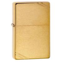 Zippo - Brushed Brass Vintage with Slashes - Windproof Lighter - CHRISTMAS SALE