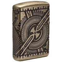 Zippo - Steampunk Skull Armor Antique Brass - Windproof Lighter