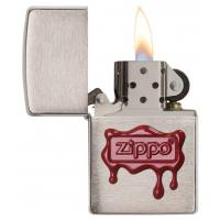 Zippo - Red Wax Seal - Brushed Chrome -  Windproof Lighter