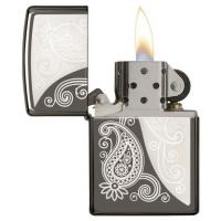 Zippo - Black Ice Paisley Design - Windproof Lighter