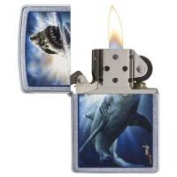 Zippo - Street Chrome Mazzi Vicious Shark - Windproof Lighter