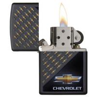 Zippo - Matte Black Chevrolet Logo - Windproof Lighter